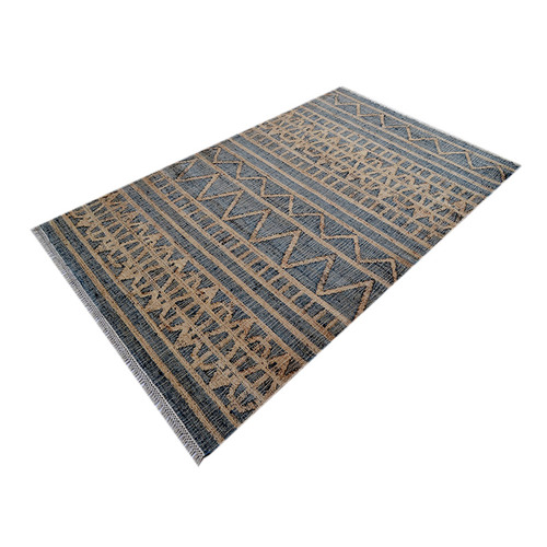 Symbol Hand-Woven Jute & Denim Rug