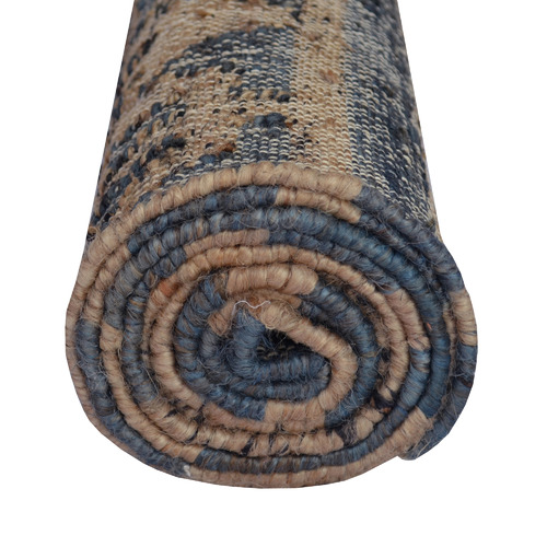 Symbol Hand-Woven Jute & Denim Rug