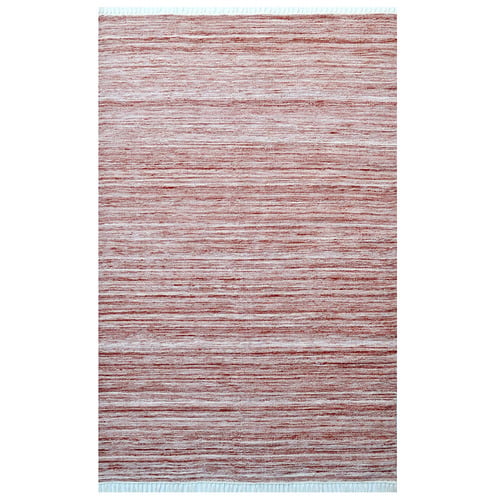 Brick Red Shadow Hand-Woven Indoor/Outdoor Rug