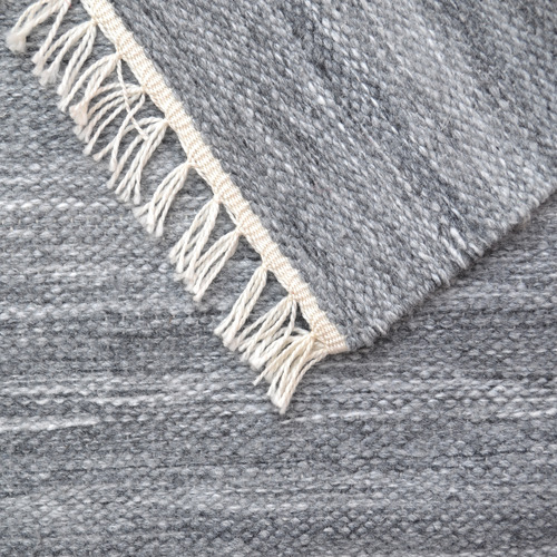 Charcoal Shadow Hand-Woven Indoor/Outdoor Rug