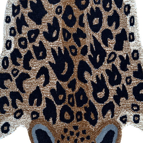 Lt. Brown Hand-Tufted Wool Kids' Rug