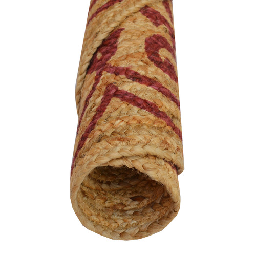 Boulevarde Rugs Red Cuba Hand-Woven Jute Round Rug | Temple & Webster