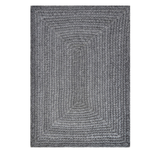 Charcoal Orbit Hand-Woven Indoor/Outdoor Rug