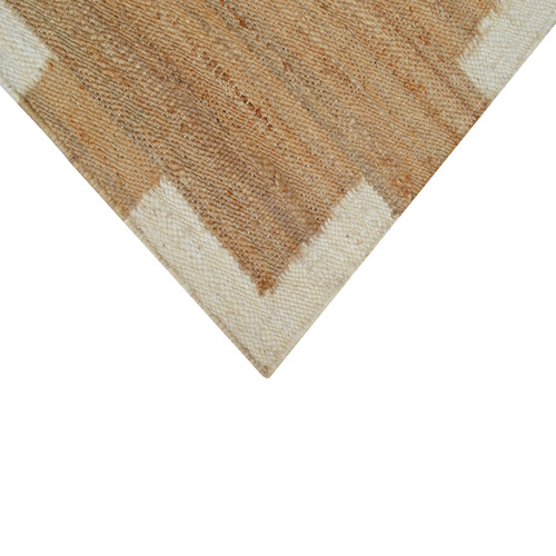 Cream Dash Hand-Woven Jute Rug
