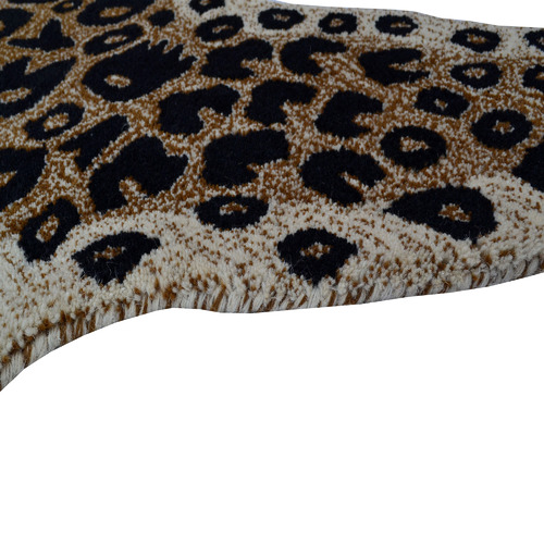 Lt. Brown Hand-Tufted Wool Kids' Rug