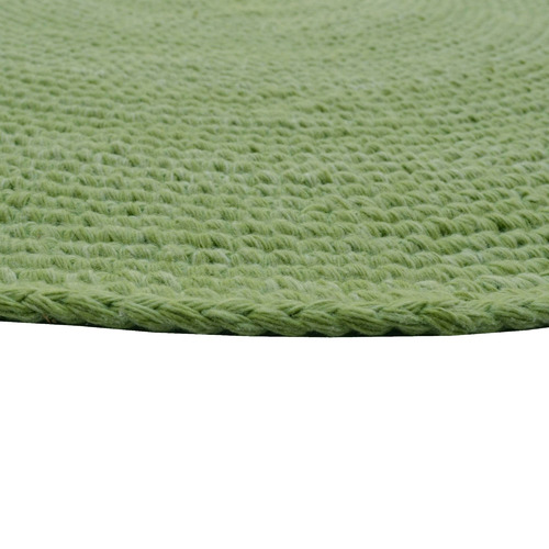 Green Orbit Hand-Woven Indoor/Outdoor Round Rug