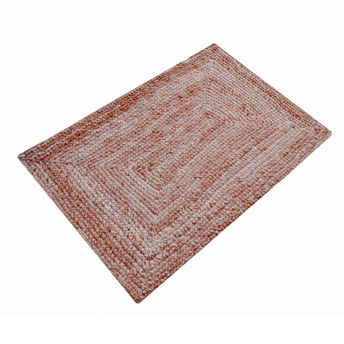 Rust Orbit Hand-Woven Indoor/Outdoor Rug