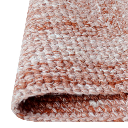 Rust Orbit Hand-Woven Indoor/Outdoor Rug