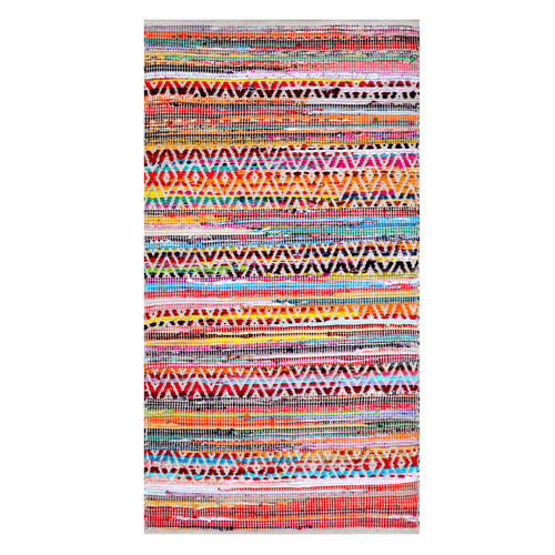 Jamaica HandWoven Cotton Rug Temple & ster