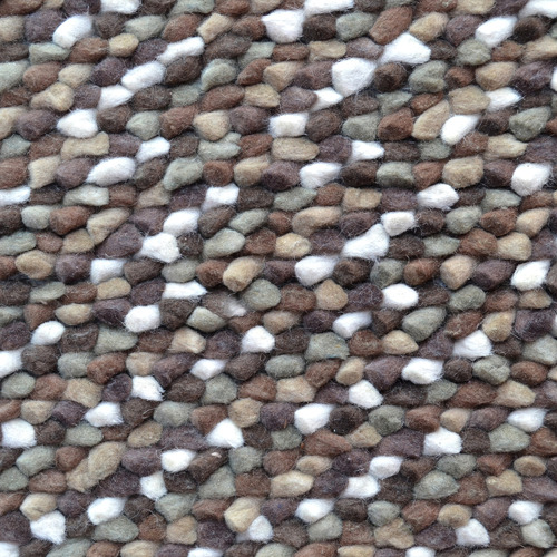 Brown-Jelly-Bean-Felted-Wool-Blend-Rug