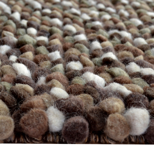 Brown-Jelly-Bean-Felted-Wool-Blend-Rug