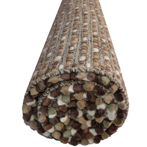 Brown-Jelly-Bean-Felted-Wool-Blend-Rug