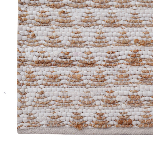 Boulevarde Rugs Natural Jamaica HandWoven Cotton & Jute Rug Temple & ster