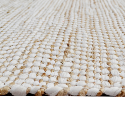 Boulevarde Rugs Natural Jamaica Duat HandWoven Jute Rug Temple & ster