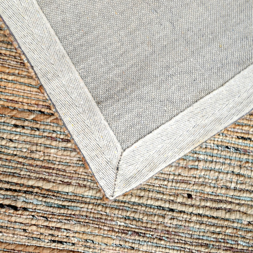 Natural & Silver Kerala Jute Rug