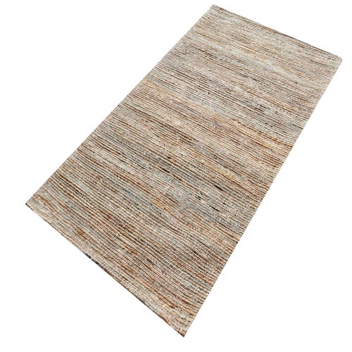 Natural & Silver Kerala Jute Rug