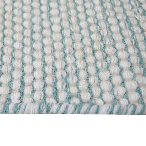 Aqua Boondi Hand-Woven Wool Rug