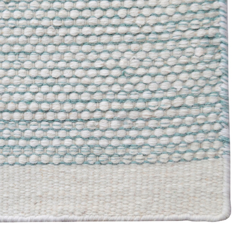 Aqua Boondi Hand-Woven Wool Rug