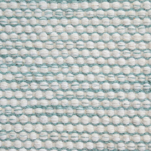Aqua Boondi Hand-Woven Wool Round Rug