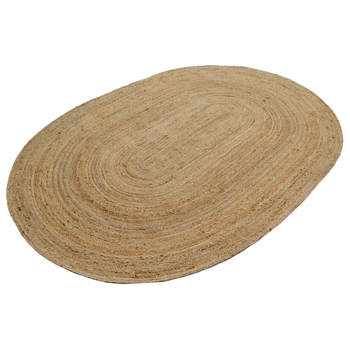 Kochi Hand-Woven Jute Oval Rug