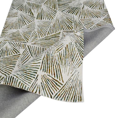 Green Lines Hand-Tufted Wool Rug