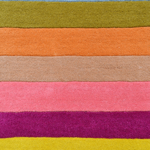 Boulevarde Rugs MultiColoured Striped HandTufted Wool Rug Temple & ster