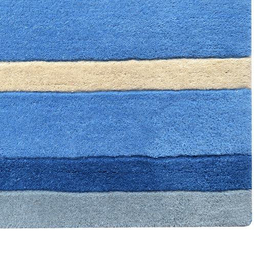 Boulevarde Rugs Blue Xylo HandTufted Wool Rug Temple & ster