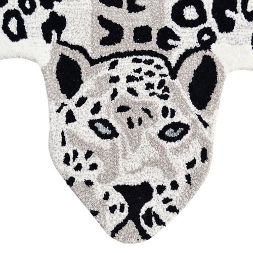 Kids' Snow Leopard Hand-Tufted Wool Rug