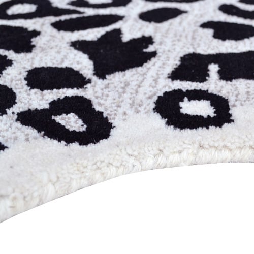 Kids' Snow Leopard Hand-Tufted Wool Rug