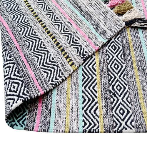 Boulevarde Rugs Mizo HandWoven Cotton Rug Temple & ster