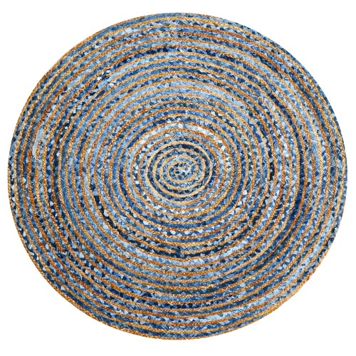 Boulevarde Rugs Spiral HandWoven Jute & Cotton Round Rug Temple & ster
