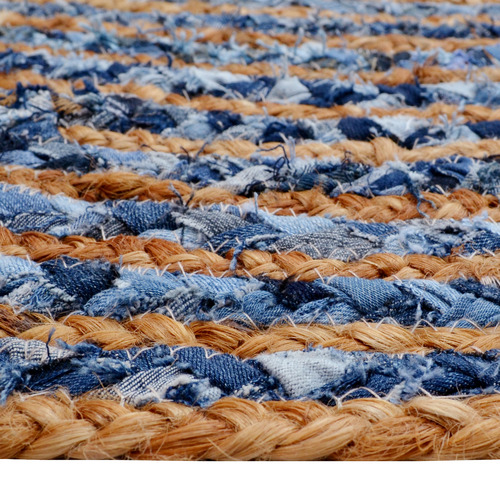Spiral Hand-Woven Jute Round Rug