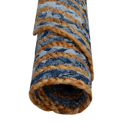 Spiral Hand-Woven Jute Round Rug