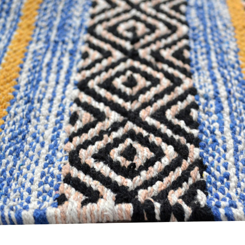 Multi-Colour Varya Hand-Woven Cotton Rug