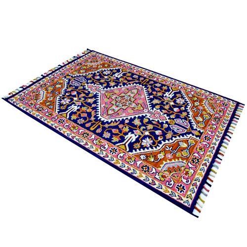 Navy Soma Wool Rug