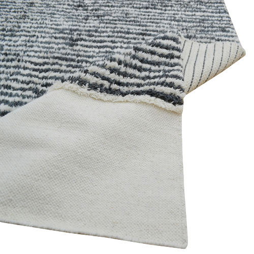 Ivory & Charcoal Indra Wool Rug