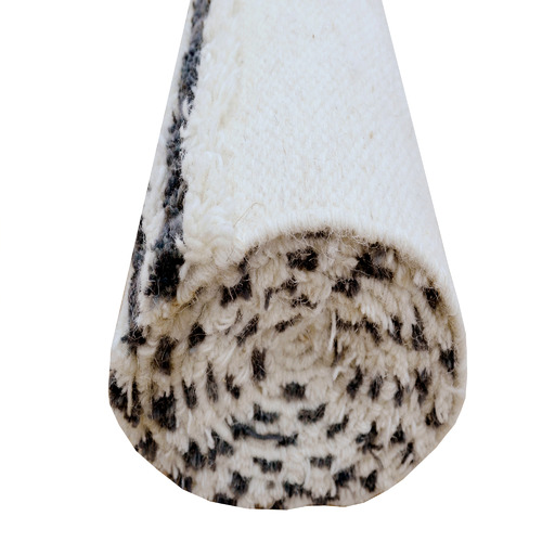 Ivory & Charcoal Indra Wool Rug