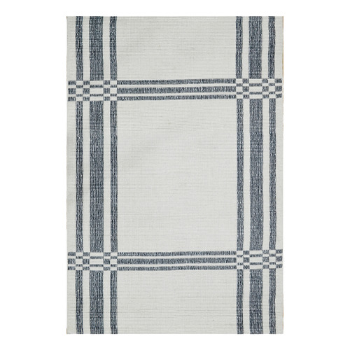 Ivory & Charcoal Agni Wool Rug