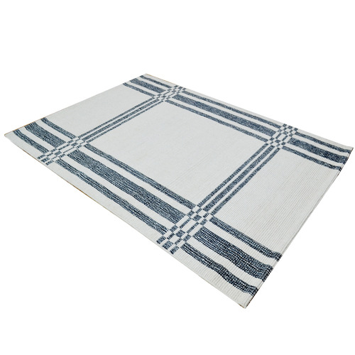 Ivory & Charcoal Agni Wool Rug