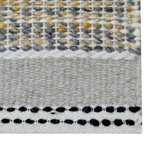 Ash Grey Vayu Jute & Wool Rug
