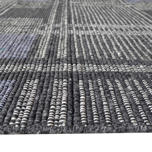 Charcoal Bushra Wool Rug
