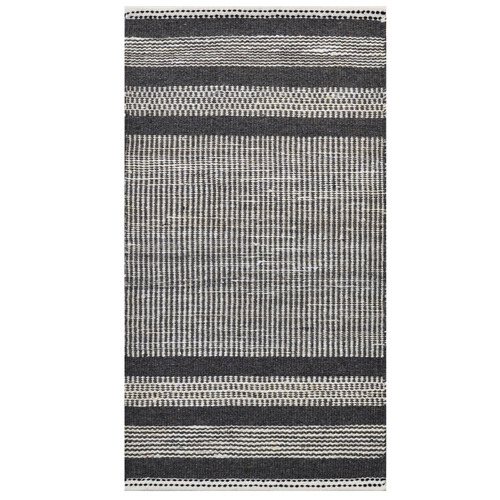 Charcoal Lima Wool & Jute Rug