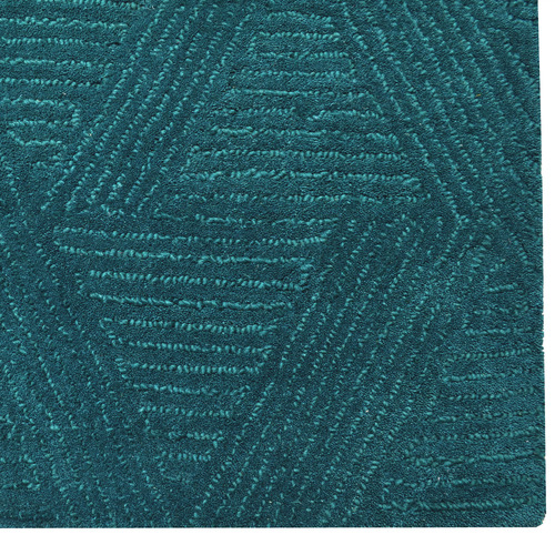 RugClub Turquoise Paradise Hand-Tufted Wool Rug | Temple & Webster