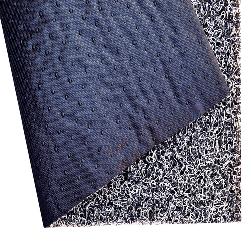 White & Black Cozy Rubber Doormat