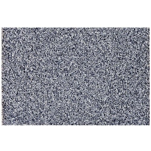 White & Black Cozy Rubber Doormat