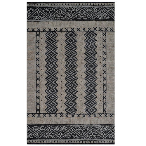 Charcoal Casablanca Hand-Tufted Wool Rug