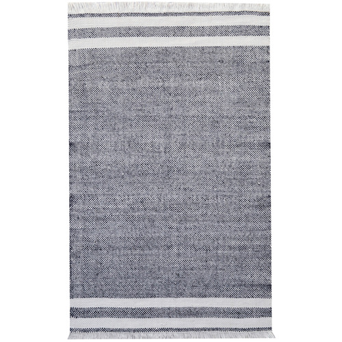 Charcoal Richmond Hand-Woven Reversible Rug