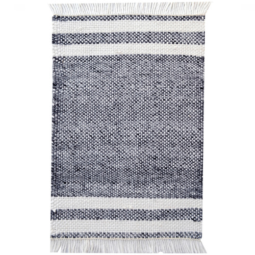 Charcoal Richmond Hand-Woven Reversible Rug