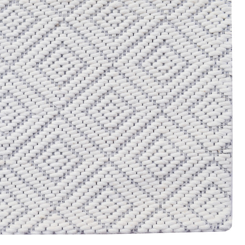 Ivory Geo Hand-Woven Wool Rug
