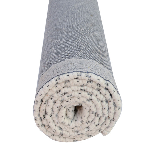 Ivory Geo Hand-Woven Wool Rug